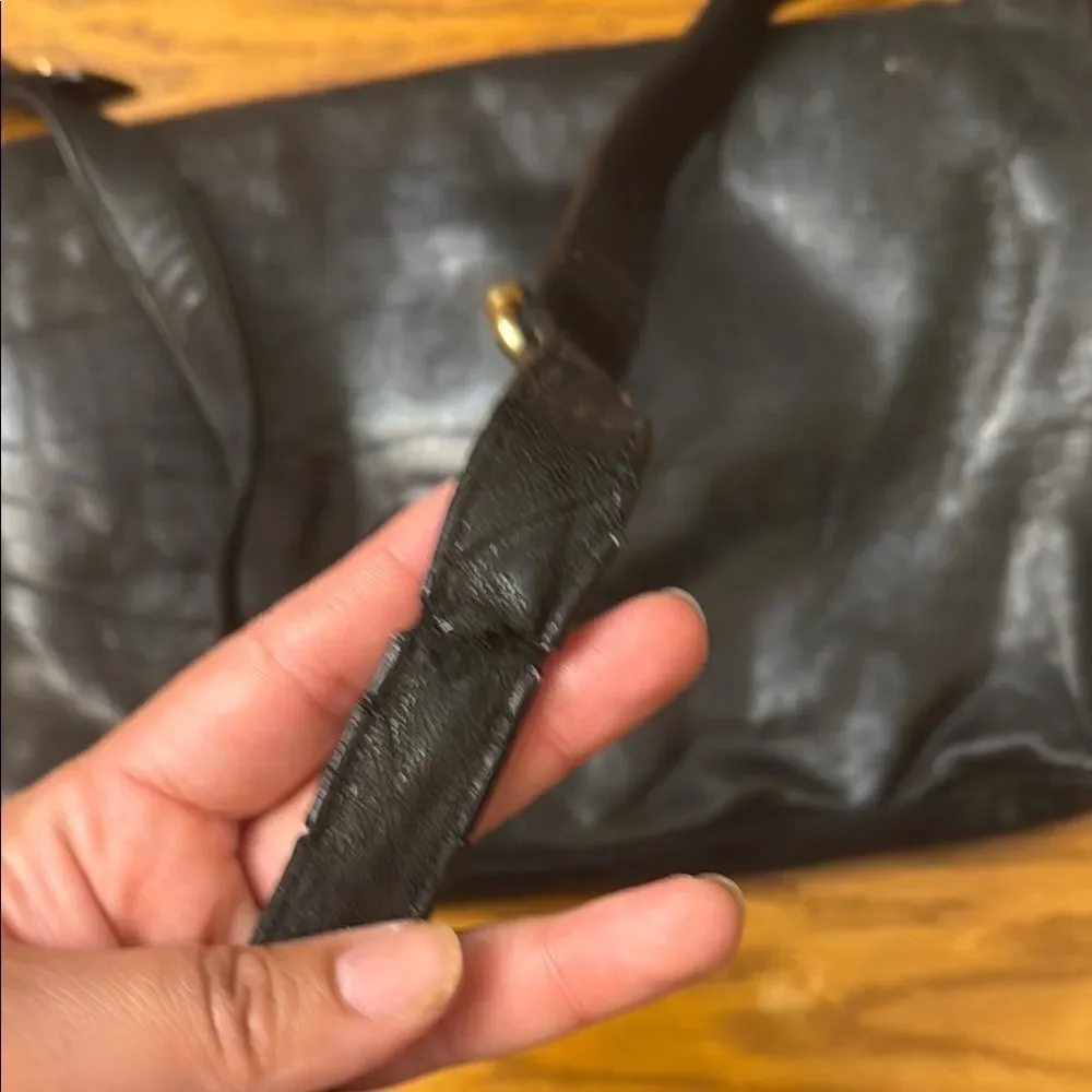 Tory Burch Black Leather Shoulder Bag